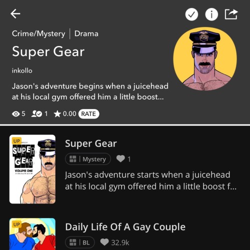The first episode of Super Gear is available at Tapas   WEBTOON now.Tapas: Link hereWebtoon: link here