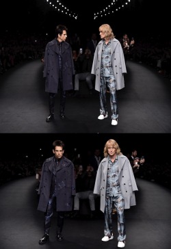 vogue:  Blue Steel is back! Take an exclusive look at Ben Stiller and Owen Wilson in Zoolander character backstage at Valentino: http://vogue.cm/1GCMQ2GPhotographed by Kevin Tachman 