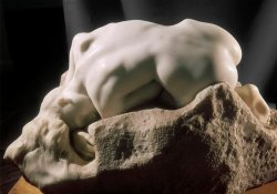 artsnquotes: Auguste Rodin,  The Danaid,  1889, Marble,  Rodin Museum, Paris “Anybody can look at a pretty girl and see a pretty girl. An artist can look at a pretty girl and see the old woman she will become. A better artist can look at an old woman
