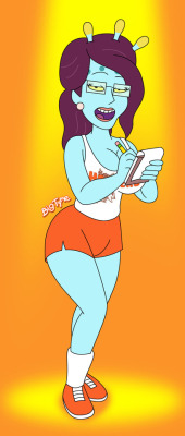 bigtymeuniverse: Unity as a Hooters Waitress A Drawthread Request  ;9