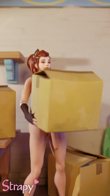 Strapy3D: Brigitte Moving In The Overwatch Lewd Palace… Aye! Short Text Less Story,