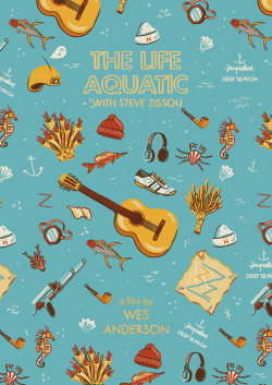  Wes Anderson Film Posters, an ongoing series by Andrés Lozano 