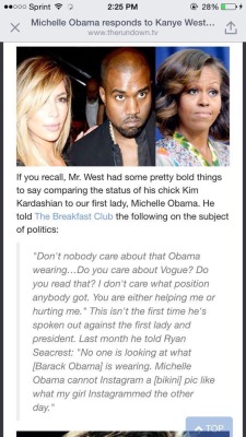 artbysai:  joheartsart:  catrightsactivist:  blvckmodesty:  solehimself:  Michelle went at Kanye neck!!  I want this framed  DRAG HIM MICHELLE  boss  “your ‘thing’ with kim” 😂😂 she ain’t have to do Ye like that.