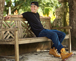humiliatedbyyounger:  Jake Miller in Timberland！