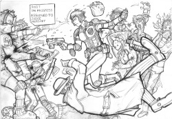 judgeanon:  the-jeremeister:  &ldquo;RIOT IN PROGRESS. ASSIGNED TO JUDGE HERSHEY.”Hey there, sometimes I draw stuff! Here’s Judge Hershey suppressing a riot. I hope you guys like it!  YES. YES. YES.  FUCKING GLORIOUS But damn, that’s some fine art.