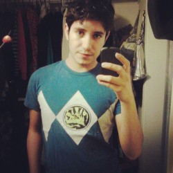 prince-andre-of-texcoco:  One of my #favorite #shirts :) #selfie #blue #powerranger #mightymorphin #selfie #blueranger #triceratops  I have the exact same shirt! =)