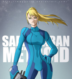 fandoms-females:samus_aran_zero_suit_by_maggotx9 ( TMG #21 - Space Heroine )  &lt;3 &lt;3 &lt;3