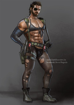 oneladygamer:  Metal Gear Solid V: Big Quiet Boss XD by ~ZombieSandwich