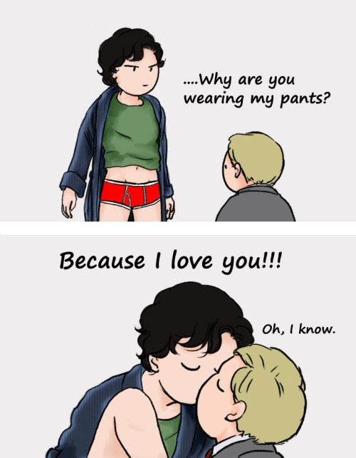 Sex cdlafere:  and because it’s Happy Red Pants Monday~SHERLOCK pictures