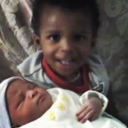 Amin holding his new baby sister. #family #thejrz #siblings #tbt #throwbackthursday
