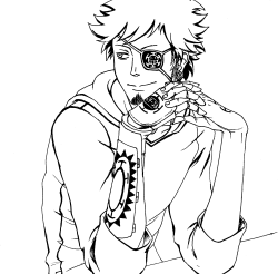 inexchangeforyoursoul:  Fangirls: *annoying as fuck panicking and screaming* Haters: Doffy stop playing with the trash Fandom: *armada of puns* Me: mother of all my obscure kinks (Geez, drawing stuff in negative is hard. *looks at jolly roger on eyepatch