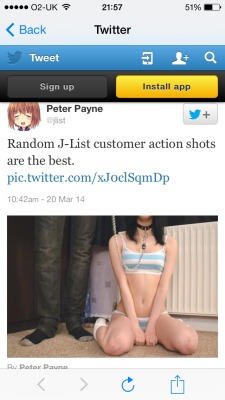 cumbottle:  guys omg jlist actually saw my picture????  This is so cute!!