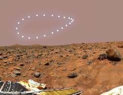 classcommunist:  sixpenceee:  The sun photographed from the same spot, at the same hour throughout different days in a year in Mars. This is known as the Martian analemma. (Earth’s Analemma) (Source)   this is a lie that’s a ufo sighting 