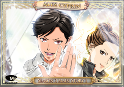 voltageamemix:    ✧ ✧ Astoria: Fate’s Kiss ✧ ✧❣ Alex season 3 Main story 1 Out Now! ❣Your wedding to your longtime friend and boss Alex Cyprin is sure to be the party of the century! That is until Zeus shuts down your entire department,