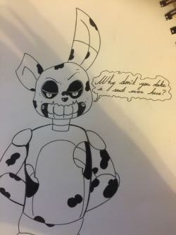 budslowesteempityparade:  A drawing of @unnecessaryfansmut â€˜s Springtrap design, did it for a thread challenge. Iâ€™m not happy with it, but other people seem to, so thatâ€™s all that matters.   BITCHI LOVE IT