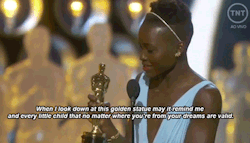 the-feminist-fangirl:  ponies-against-bronies:  gifthetv:  Lupita Nyong’o accepting her Oscar for Best Supporting Actress  Love her so much  ♥♥♥♥♥♥ 