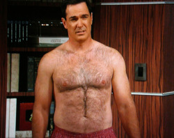 straightmenworshipping:  Hung DILF actor Patrick Warburton naked hot, hairy, handsome, hunky and hung!!!  