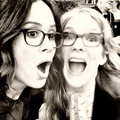 missdontcare-x:  Sarah Paulson and Lily Rabe on Instagram  Is this canon, or just a fan ship?