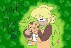 askdiodeshipping:Happy St Patrick’s Day from the lemon nerd and his chespin!!))
