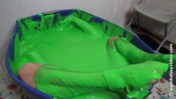 wampicsandgifs:Ariel in the mystery substance at Wambabes VideoPart 2 of 4