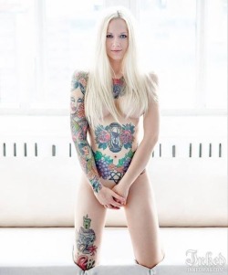tattooedladiesmetal:  Leah Jung