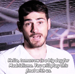  Iker Casillas message to the fans. (x) (translation) 