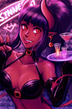welcome to sinners: best club &amp; bar in all of the underworld! 😈   🍸 patreon preview  