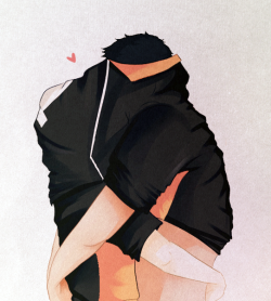azu-mane:  daisuga snuggling underneath daichi’s shirt bc why not.
