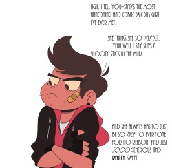 fullysketch:  More Badboy!Marco/Princess!Star AU because reasons. Starco edition on request! He’s a mess. Based on this message someone sent me! Thanks, dahling!   Plot twist: I’m the fellow trash who sent that message. @fullysketch. I’m glad