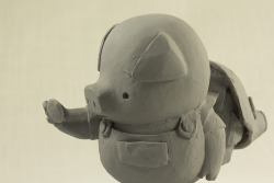 ca-tsuka: Sculptures by Andrea Blasich for production of The Dam Keeper animated short-film directed by Dice Tsutsumi and Robert Kondo. 