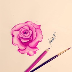 #rosas #watercolor #acuarela #arte #art #rosa
