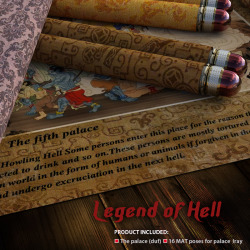 New product out now by Halcyone! The materials of this product are obtained from the Chinese Buddhism, in  which the hell is spectacular and magnificent and is divided into 10  palaces, each of which consists of small hells. The destination of  one&rsquo;