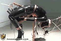ballgaggedcrotchropedbondageslut:  houseofgord:  The Arch Back Fucking Machine by The House of Gord.  More photos and videos here»   I wanna be like that
