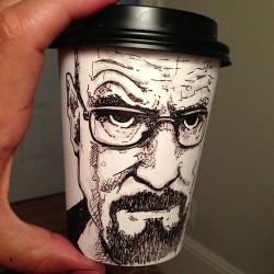 ridiculousexperience:  Drawings in Cups… 