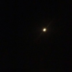 La luna, como siempre desde mi ventana. Se