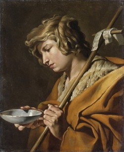 thisblueboy:  Matthias Stom (Dutch, c.1600-after 1652), St. John the Baptist, 1630-50 