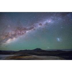 Galaxies from the Altiplano #nasa #apod #milkyway #centralband #galaxy #galaxies #largemagellaniccloud #smallmagellaniccloud #stars #nebulae #cosmicdust #airglow #chileanatacama #stratovolcano #space #science #astronomy