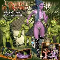 Tyrande in Trouble: Episodes 1 and 2   After an exhausting orgy, three goblins decide to make a special gift and bring the chosen High Priestess for Goddess Elune to their boss..   Niches: World of Warcraft, gangbang, rough sex, bdsm, big tits, cumshots,