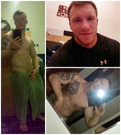 dudes-exposed:  DE Exclusive: James from Montana This muscular, 20-year old straight dude has some sexy tattoos, hot abs &amp; a big, sexy cock! Stay tuned for a video of him jerking off, as well as some gifs of him showing off his naked body! 