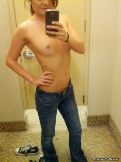 gfsgonewild:  Going topless in the dressing room!