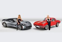 corvettes:  2014 Corvette Stingray and 1963 Corvette Sting Ray 