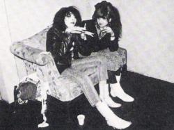 pandorabox-rags:  Lydia Lunch and Siouxsie Sioux  PERFECTION.