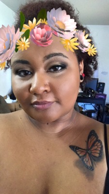 chubby-bunnies:  I got a new butterfly tattoo and I’m feeling so good about it. I feel fat and cute! Don’t be afraid to follow me lovelies!: cheekylabia  Gorgeous