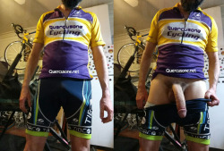 thequercusone:You Try Riding 100 Miles with this Thing Shoved in Your Shorts!