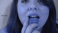 heftyhally:   C4S|ManyVids|AmateurPorn   Watch as I zoom in on my lips, stroking and biting them and showing off my tongue, as I apply red lipstick and tease you with my soft mouth. I blow you flirty kisses, do tricks with my tongue, and tease you with