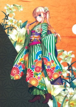 misaki kurehito saenai heroine no sodatekata sawamura spencer eriri heels kimono | #339968 | yande.re