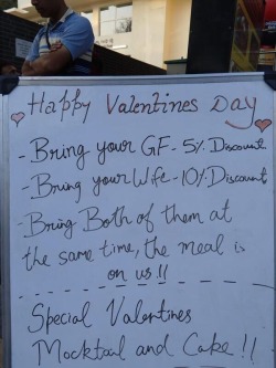 memeguy-com:  Special offering for Valentines Day in Bangalore