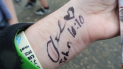 pluqsnotdruqs:   buttclapping:  austin-alan-phil-tino:  Austin Carlile signed my wrist.   John 10:10 “The thief comes only to steal and kill and destroy; I have come that they may have life, and have it to the full.”   favorite picture on tumblr