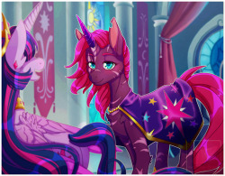 pastel-pony-pictures:  Its been 2 years since the invasion of the Storm King, 2 years since Tempest Shadow attempted to captured the Princess of Friendship Twilight Sparkle, 1 year since that same Princess gifted her with a crystal horn and restored what