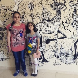 mollycrabapple:  Murals at the Jeel School library, on the Turkish/Syrian border, done as part of the Karam Foundation’s yearly Zeitouna Program, a mentorship program for Syrian refugee children